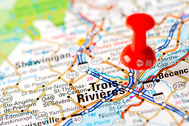 美国首都城市地图系列:Trois-Rivers, Québec